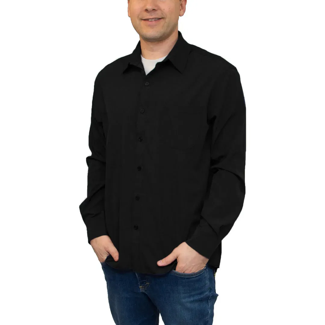 All American Clothing Co. - Men's Long Sleeve Dress Shirt with Pocket