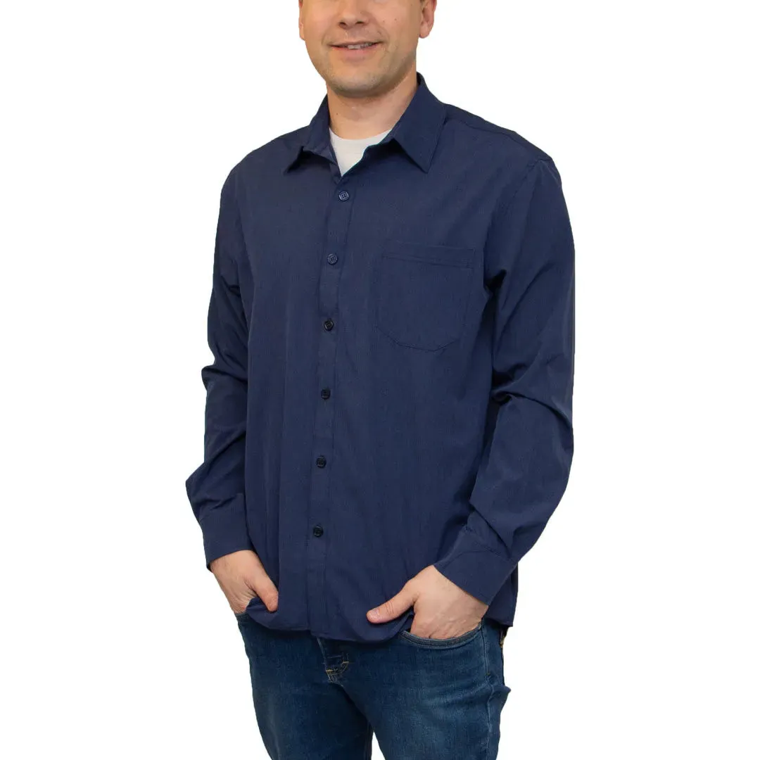 All American Clothing Co. - Men's Long Sleeve Dress Shirt with Pocket