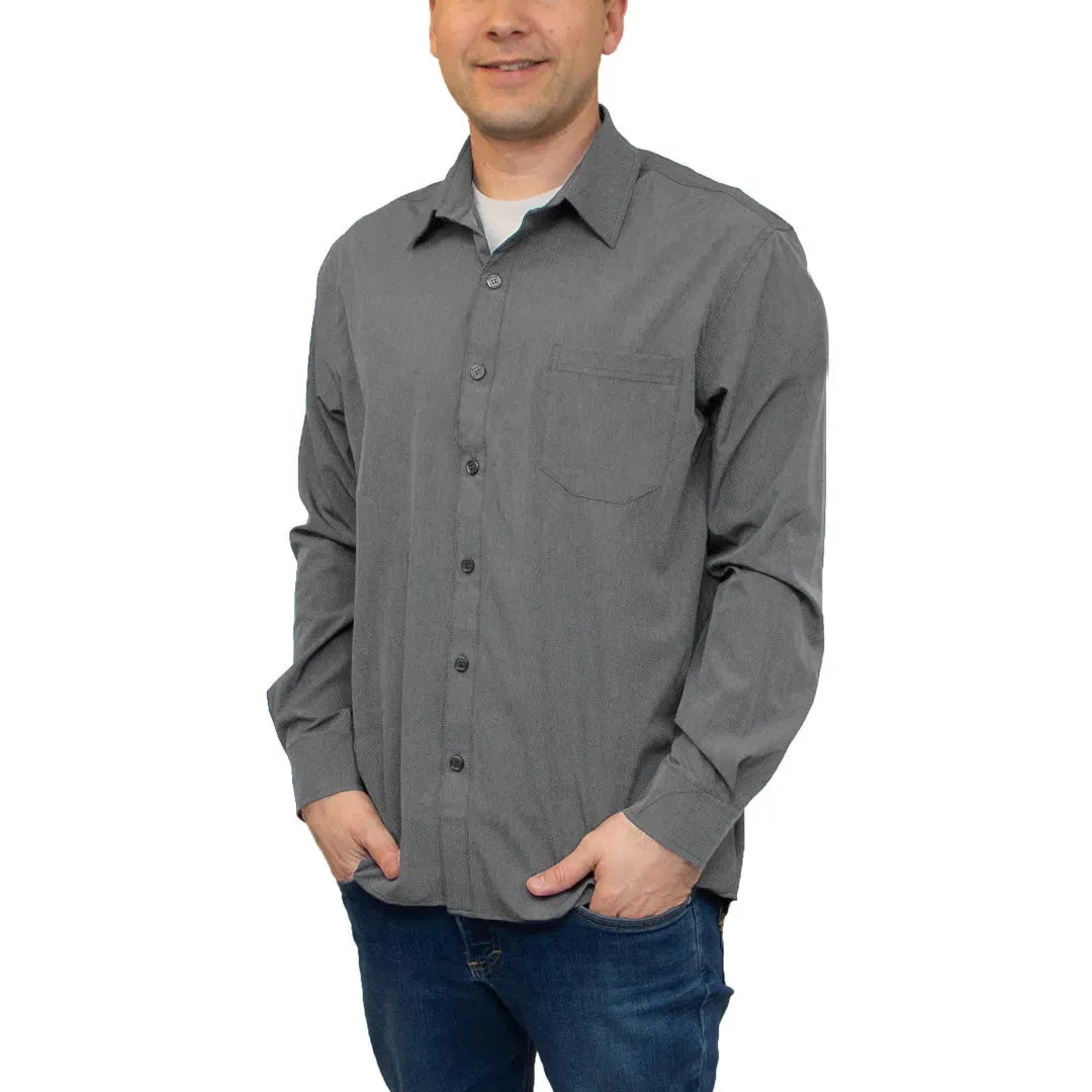 All American Clothing Co. - Men's Long Sleeve Dress Shirt with Pocket