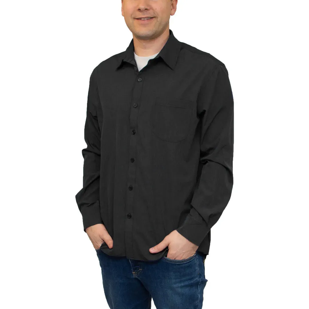 All American Clothing Co. - Men's Long Sleeve Dress Shirt with Pocket