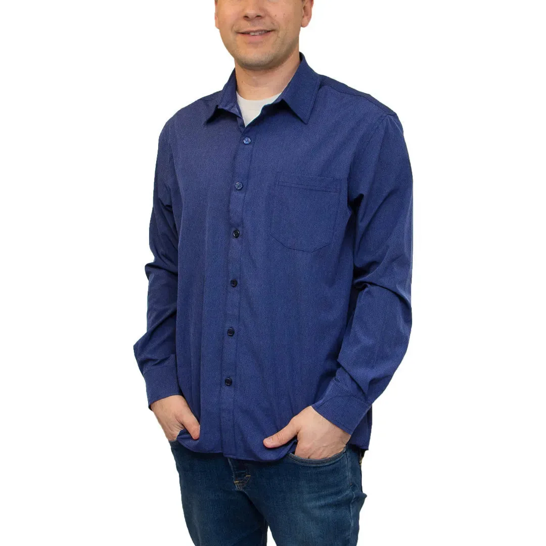 All American Clothing Co. - Men's Long Sleeve Dress Shirt with Pocket