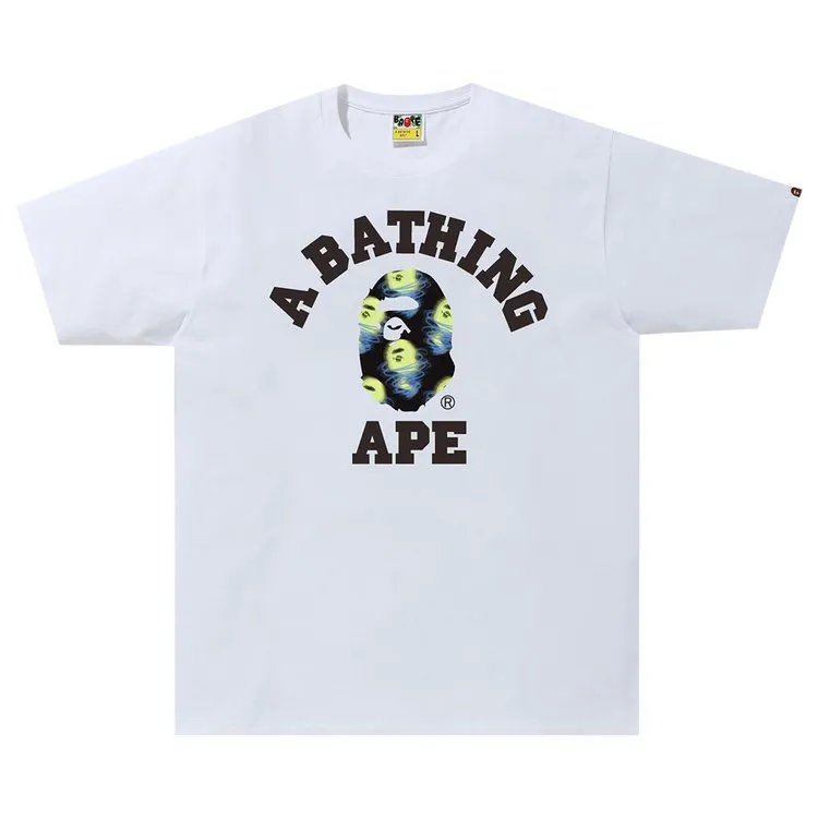 BAPE Storm College Tee 'White/Black', White