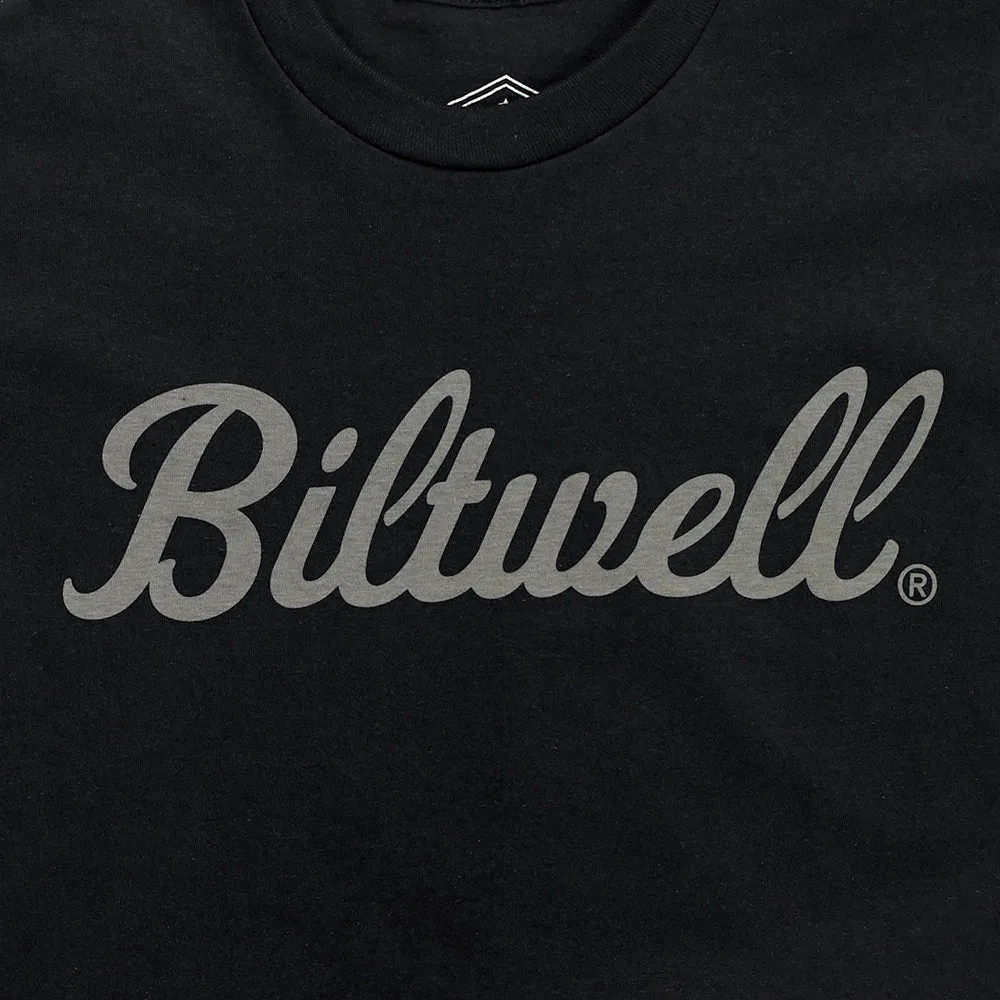 BILTWELL T-SHIRT [SCRIPT GREY BLACK]