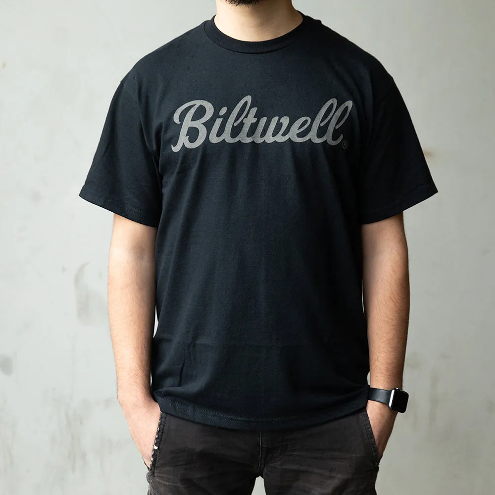 BILTWELL T-SHIRT [SCRIPT GREY BLACK]