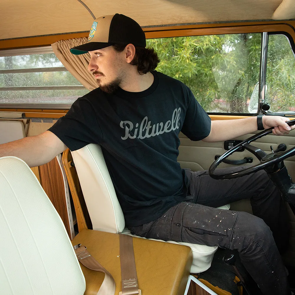 BILTWELL T-SHIRT [SCRIPT GREY BLACK]