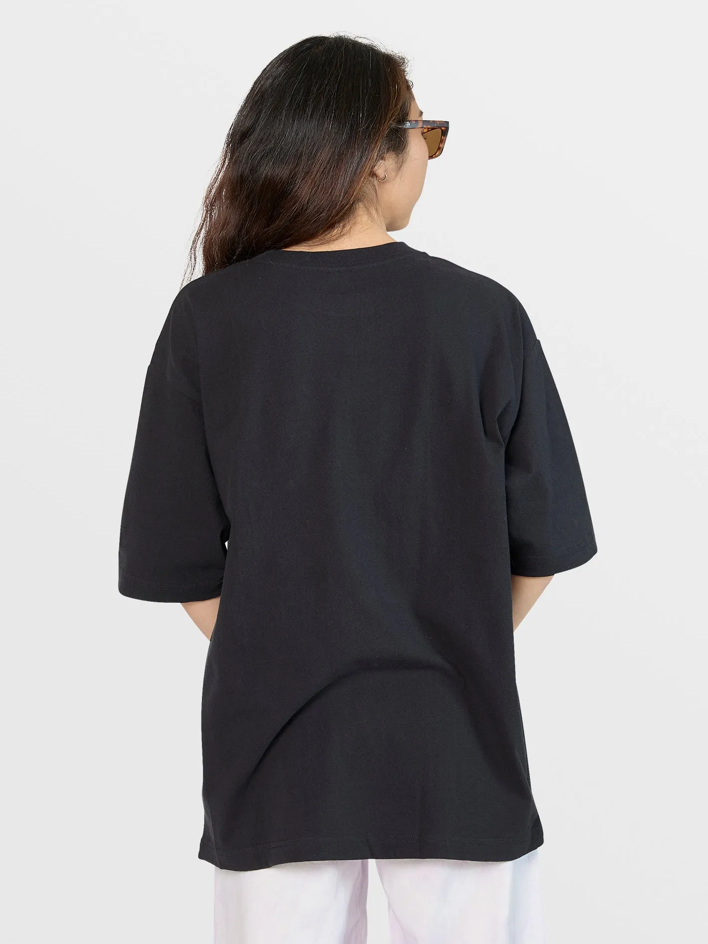 Boxy Blank Short Sleeve Tee - Black