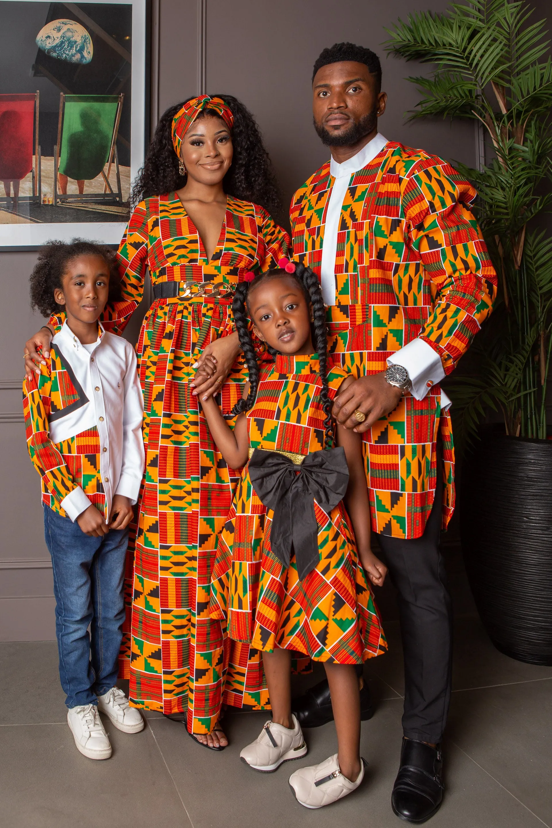 Boys Tailored-Fit African Print Shirt | Asymmetric Ankara Shirt for Boys - KENDRICK