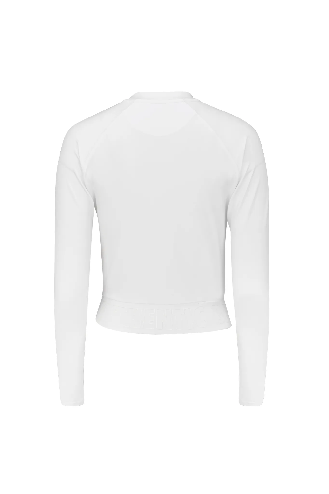 Bright White Women's L/S Banded Cropped Tee
