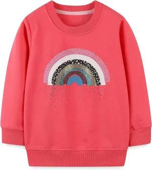 Bumeex Toddler Girl Sweatshirt Clothes Outfit,Cotton Crewneck Christmas Clothing