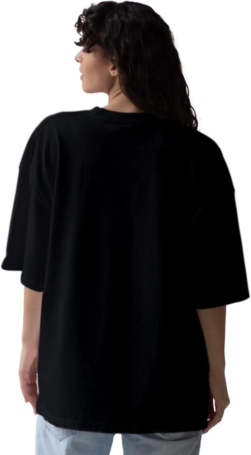 Commando Girls Trendy Oversized T-Shirts for Women, Cotton T-Shirts, Perfect for Casual Wear & Gifting | WB.6.20