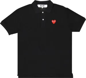 Comme des Garçons PLAY Polo 'Black', black