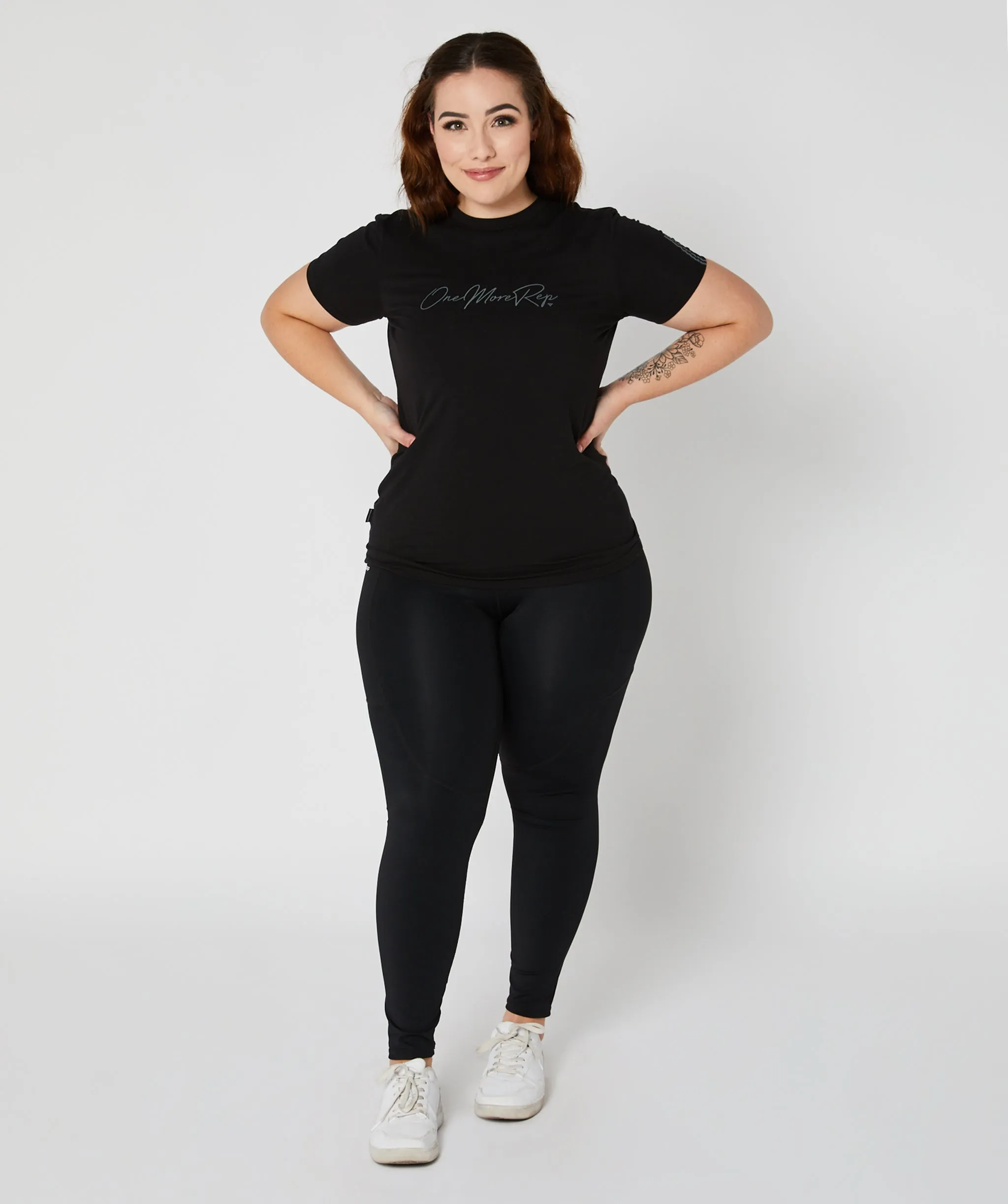 Core Fitted Tee Black