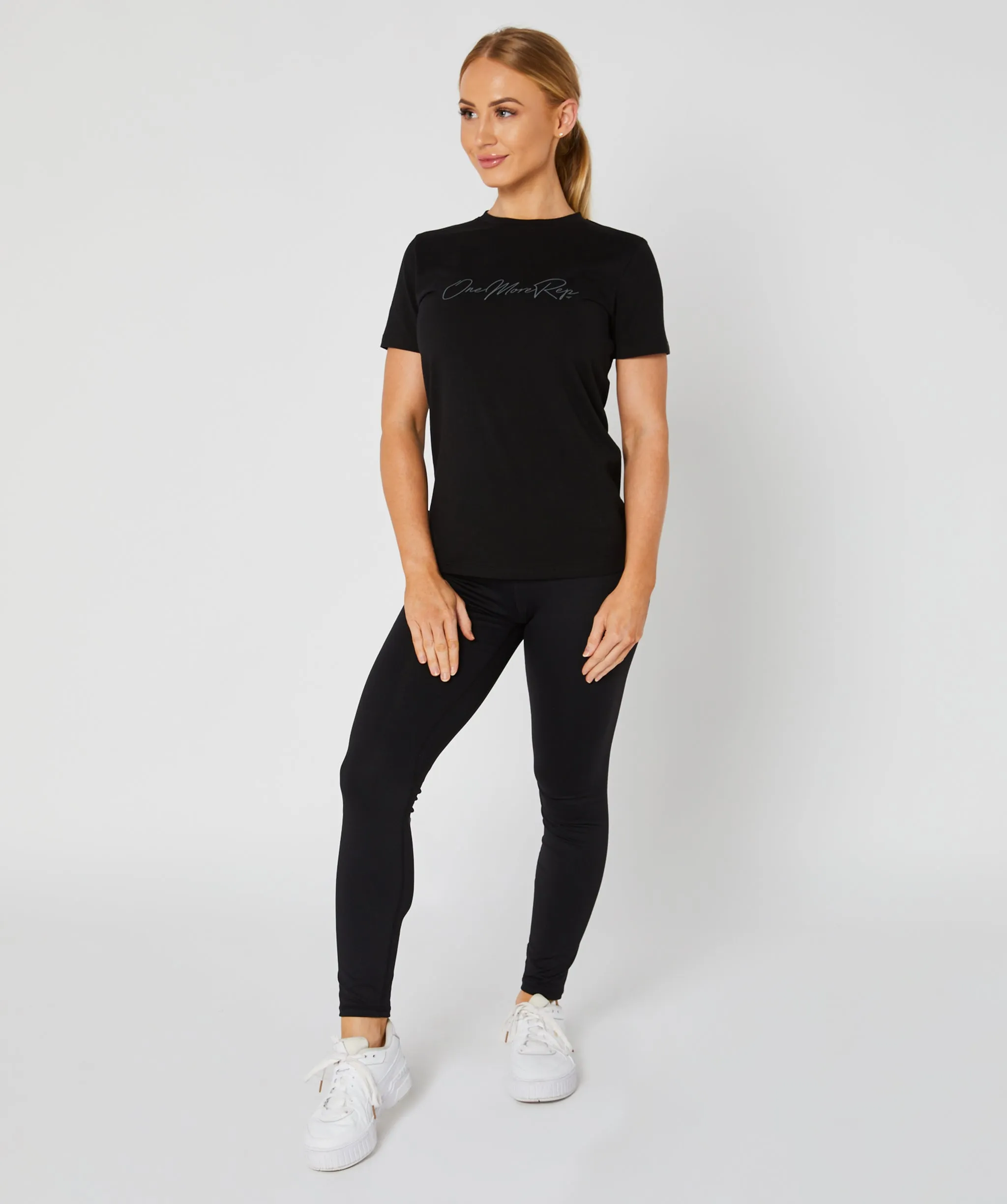 Core Fitted Tee Black