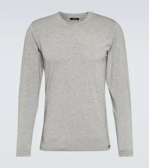 Cotton T-shirt Tom Ford, gray