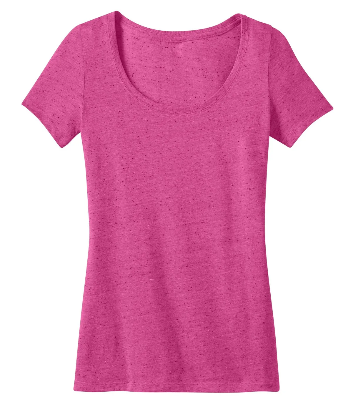 District Made Ladies Textured Scoop Tee. DM471