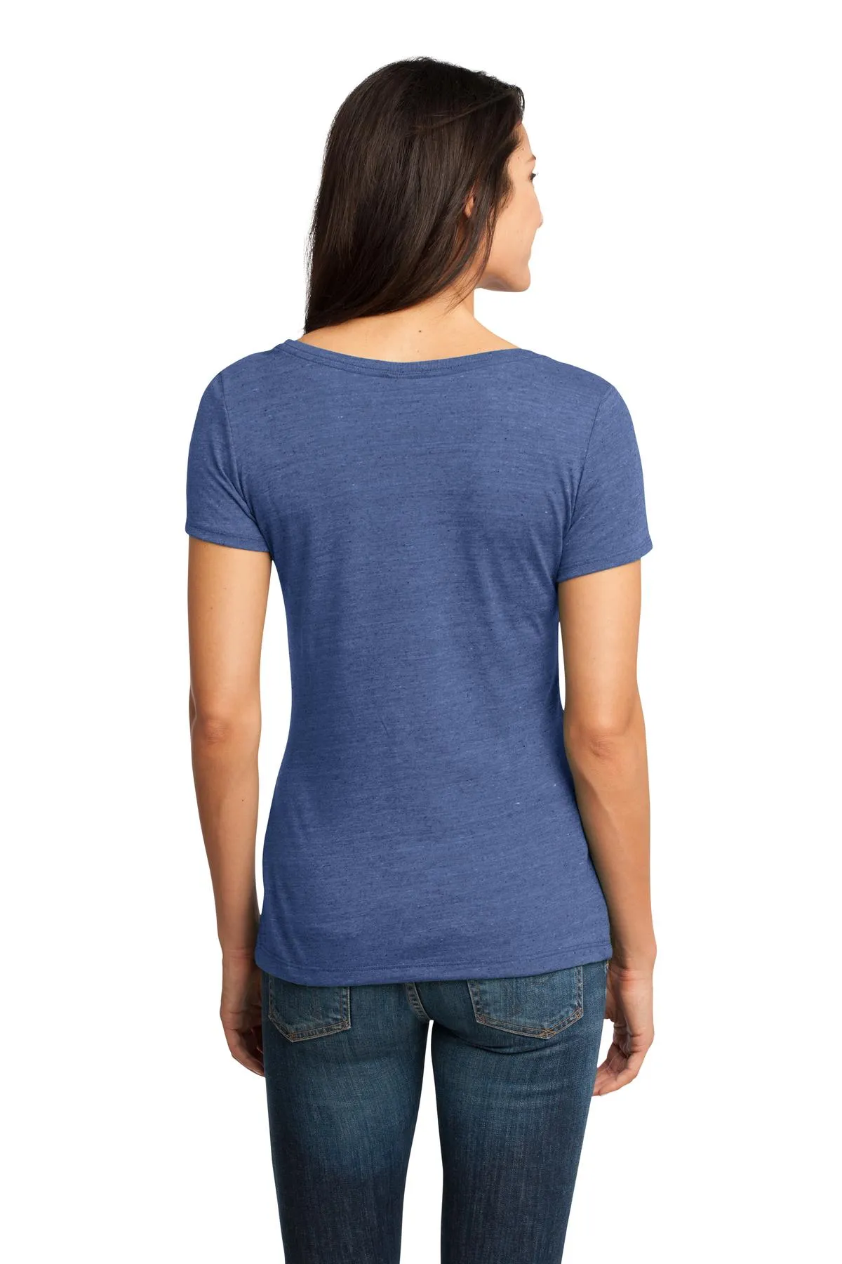 District Made Ladies Textured Scoop Tee. DM471