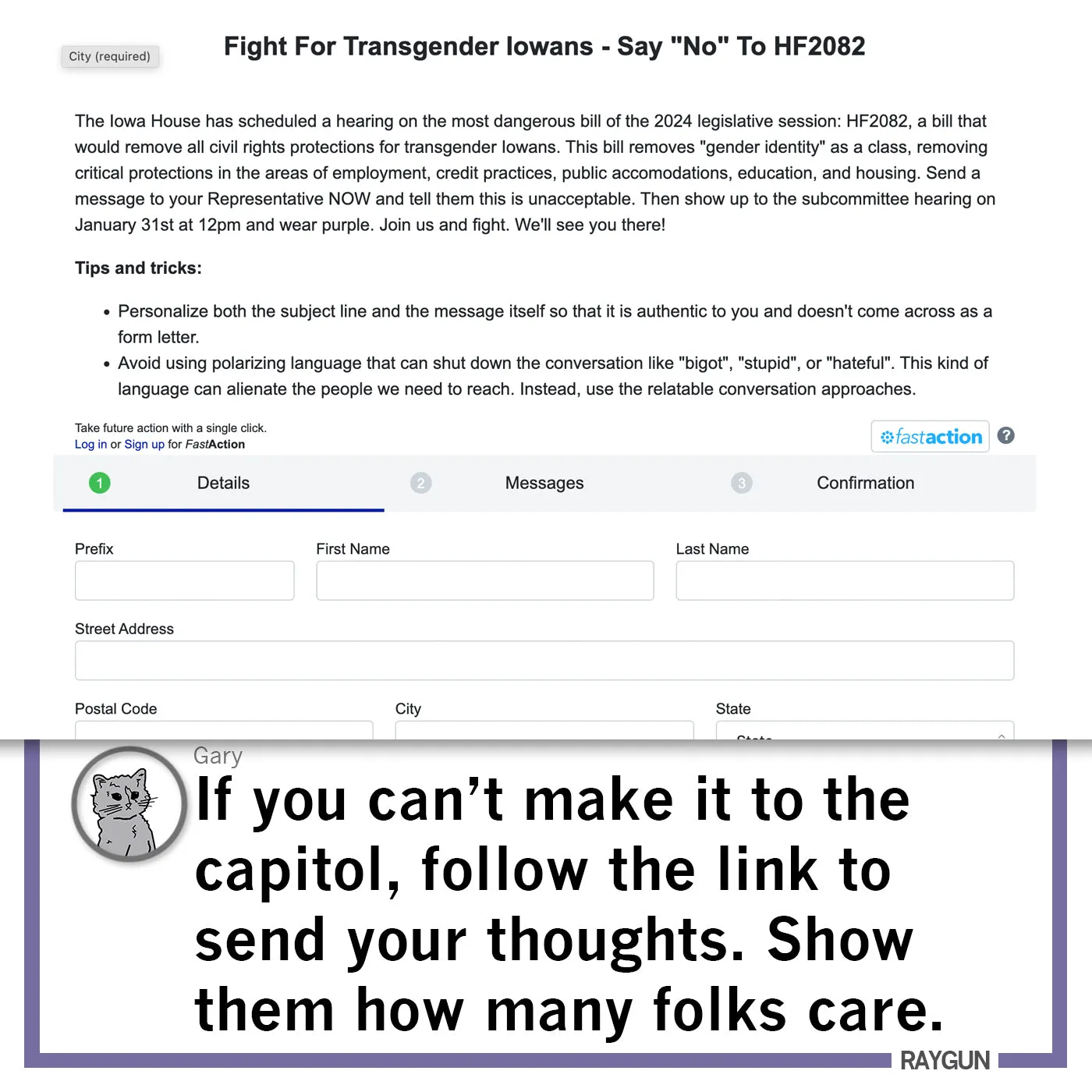 Don't Legislate Hate Purple
