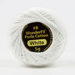 Eleganza #8 Perle Cotton by WonderFil | EL5G-100 White | 5 grams