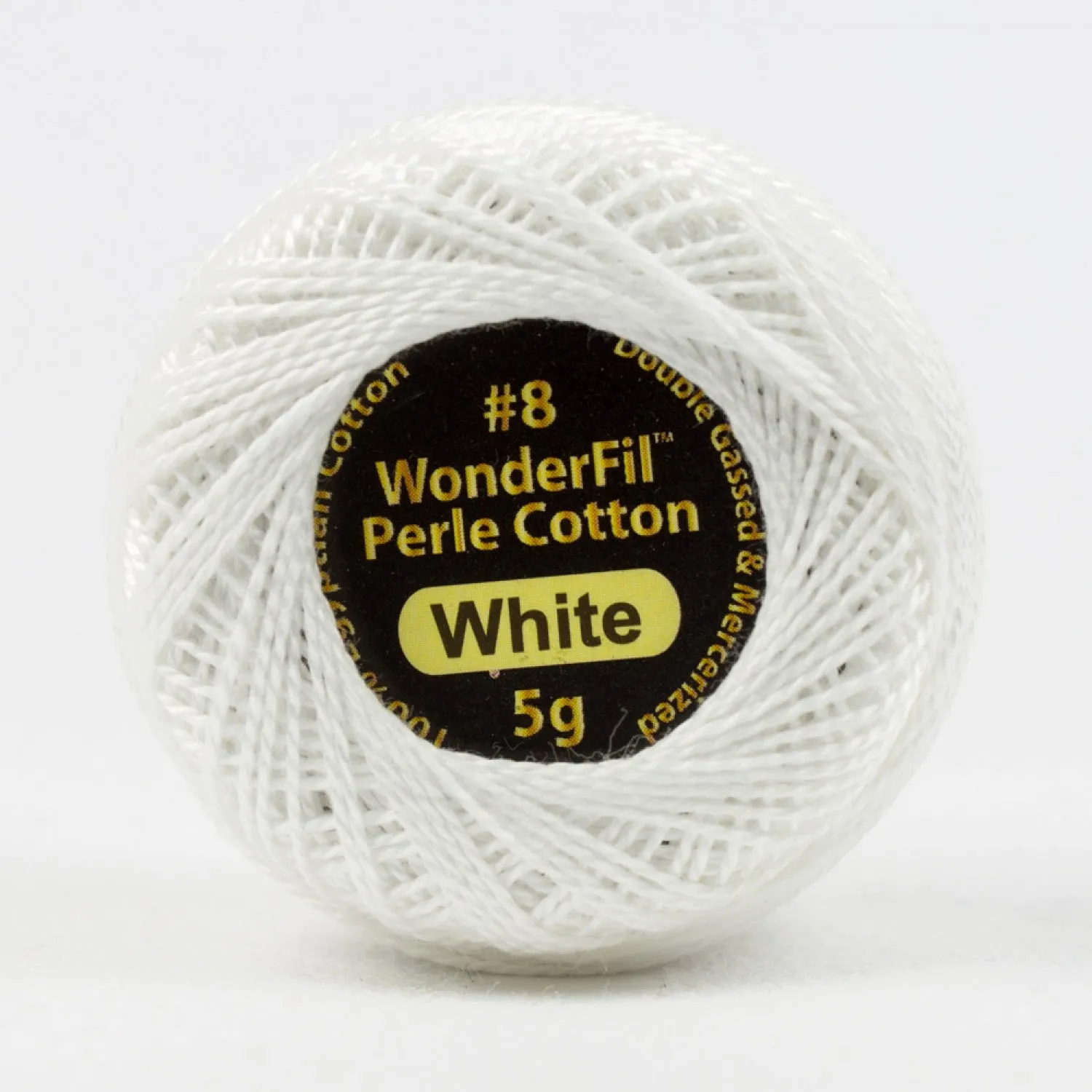 Eleganza #8 Perle Cotton by WonderFil | EL5G-100 White | 5 grams