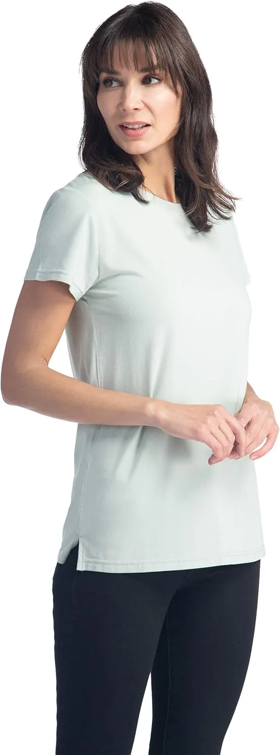 Fishers Finery Women's Ecofabric Short Sleeve Classic Fit Crew Neck Tee