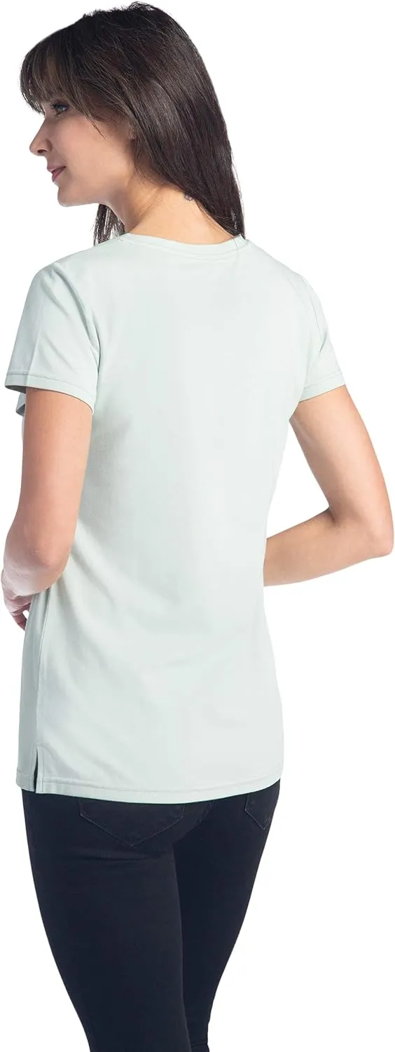 Fishers Finery Women's Ecofabric Short Sleeve Classic Fit Crew Neck Tee