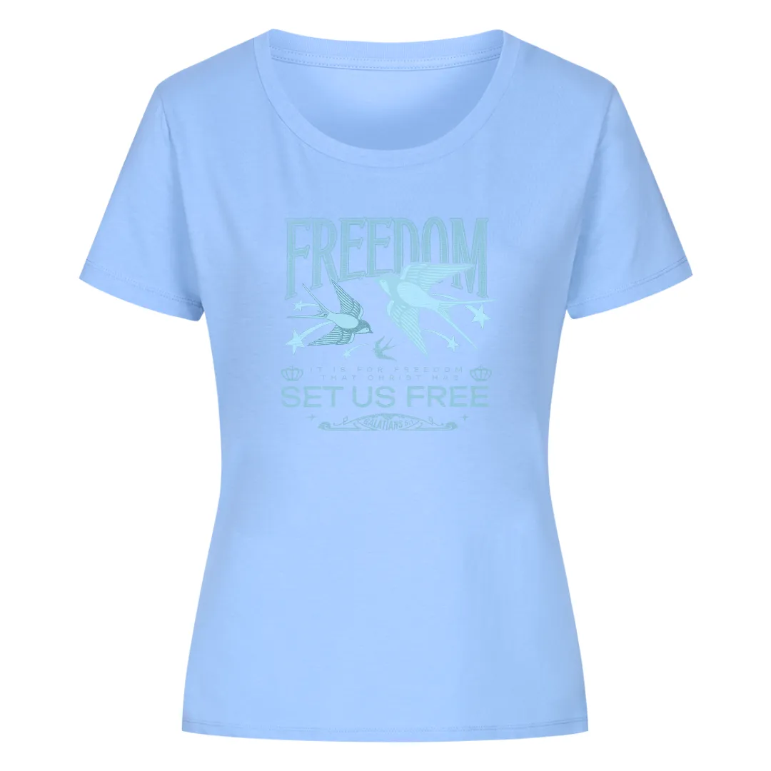 Freedom set us free Frauen Shirt
