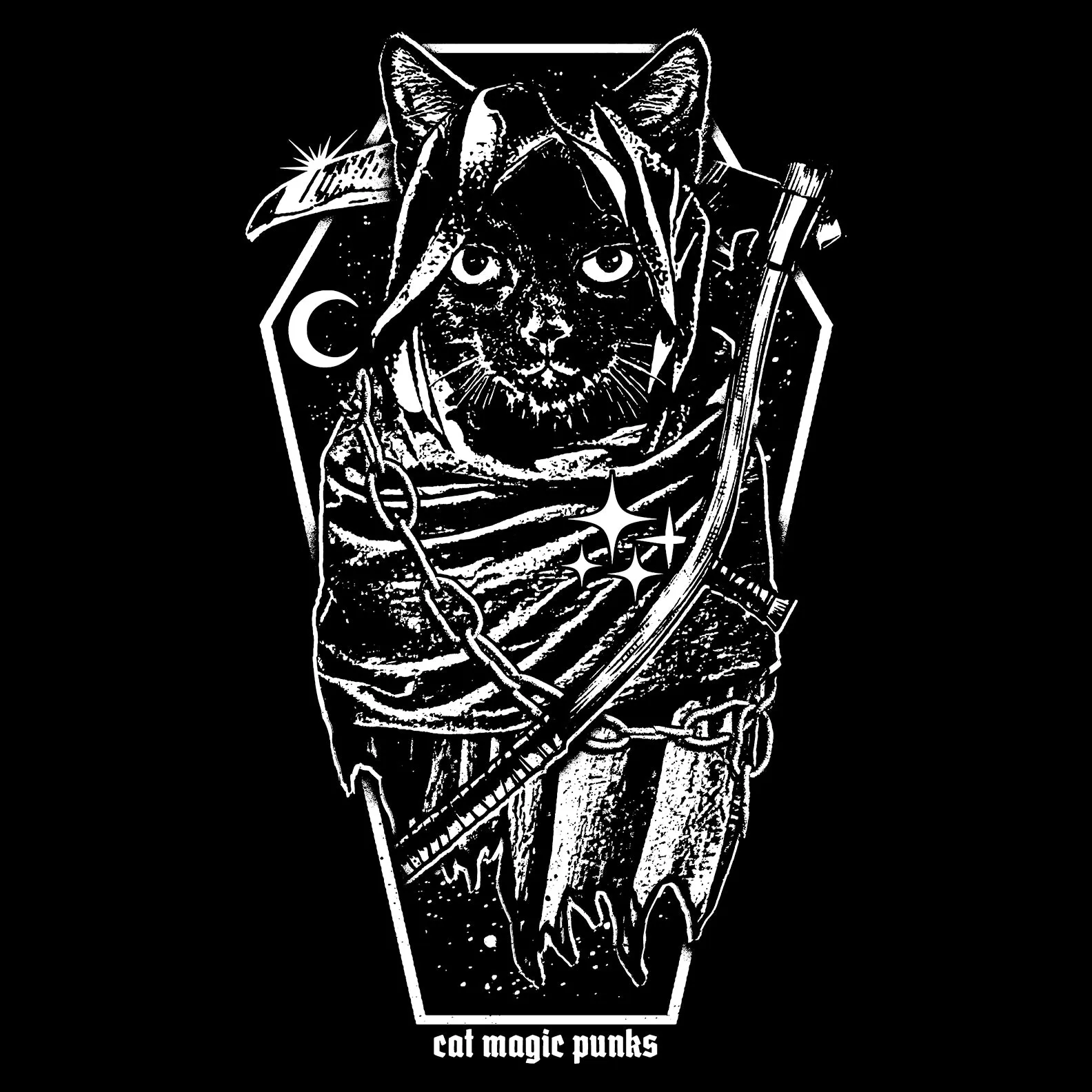 HALLOWEEN 2023: DON'T FUR THE REAPER (B/W) Unisex Shirt