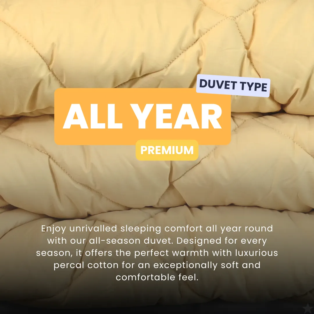 HappyDuvet Premium - Sevilla sunset - All-Season Duvet - Percale Cotton