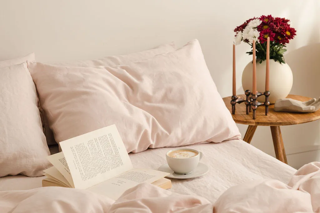 Hero Cotton Duvet Cover Set - Rose Pink