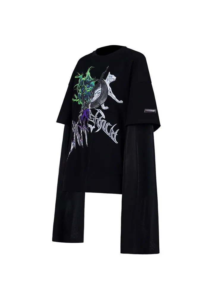 Irregular structure fake T-shirts【s0000001422】