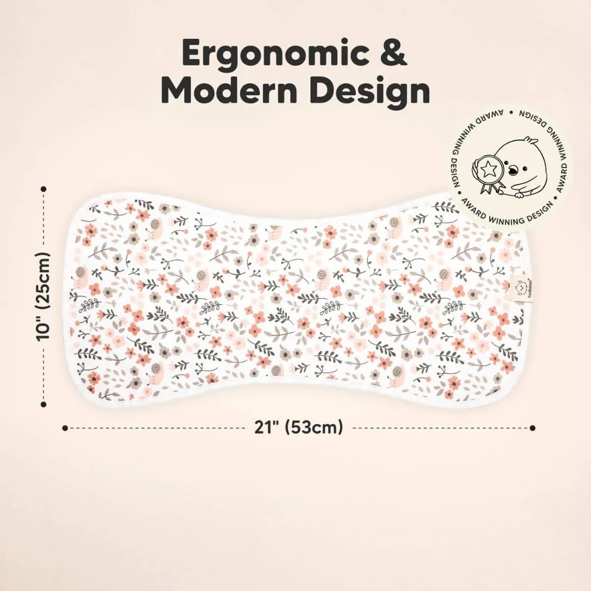 KeaBabies Urban Organic Burp Cloths - Sweet Charm