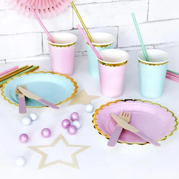 Little Party Plates - Sweet & Simple Pink (6 Pack)