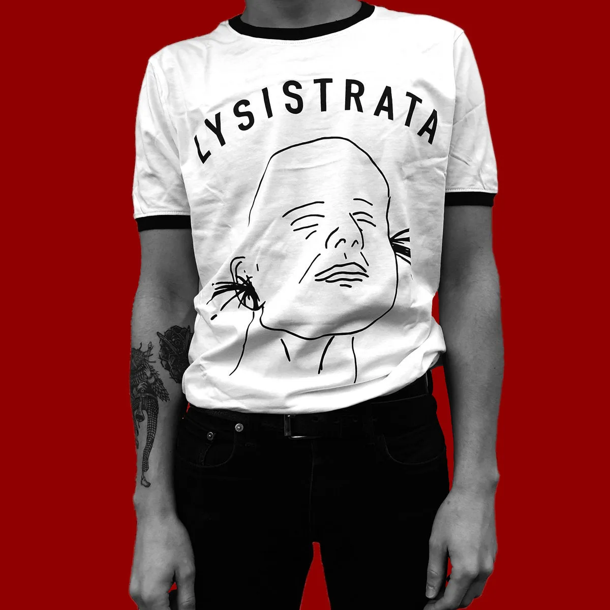 LYSISTRATA  "Exploding Ears White T-Shirt"