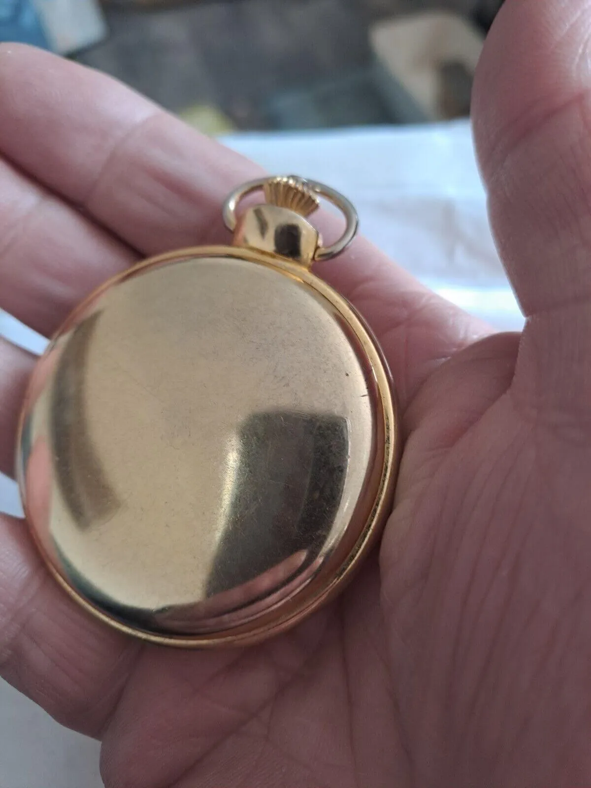 Masonic Pocket Watch Full Hunter Keystone Japanese Quartz