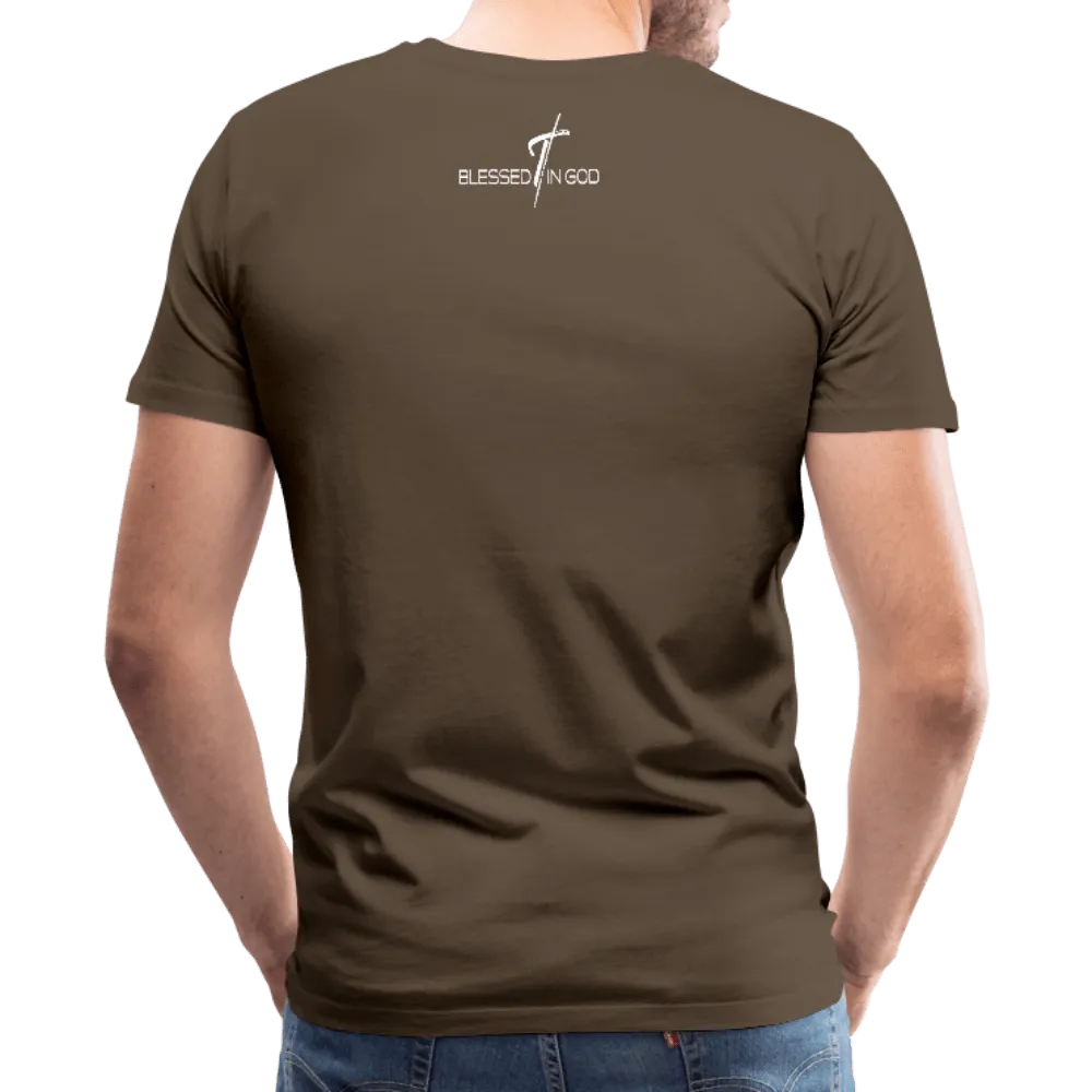 Men's T-Shirt, Blessed In God Short Sleeve Graphic Tee