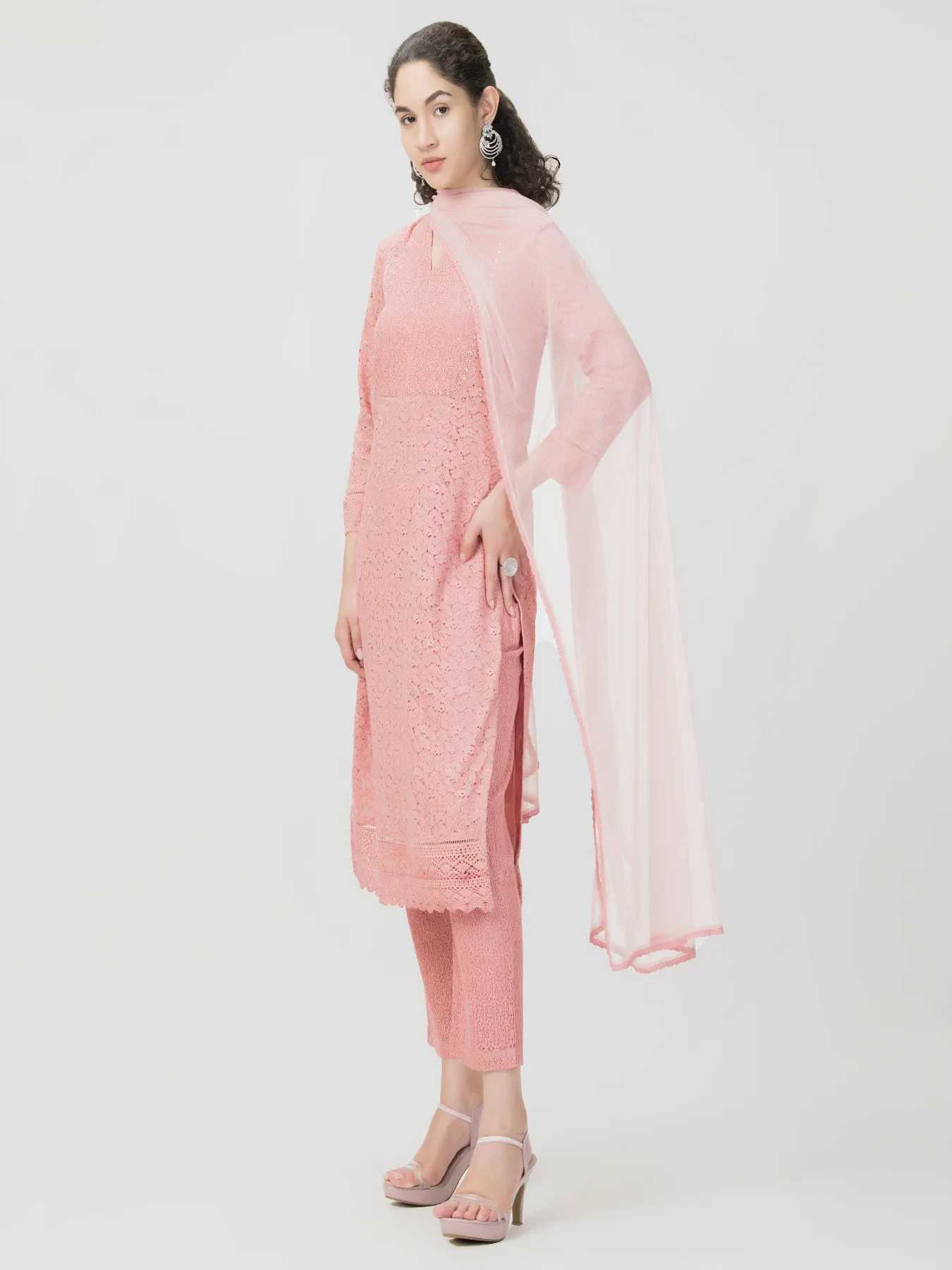 Mirror Emb 3 Piece Kurta Set