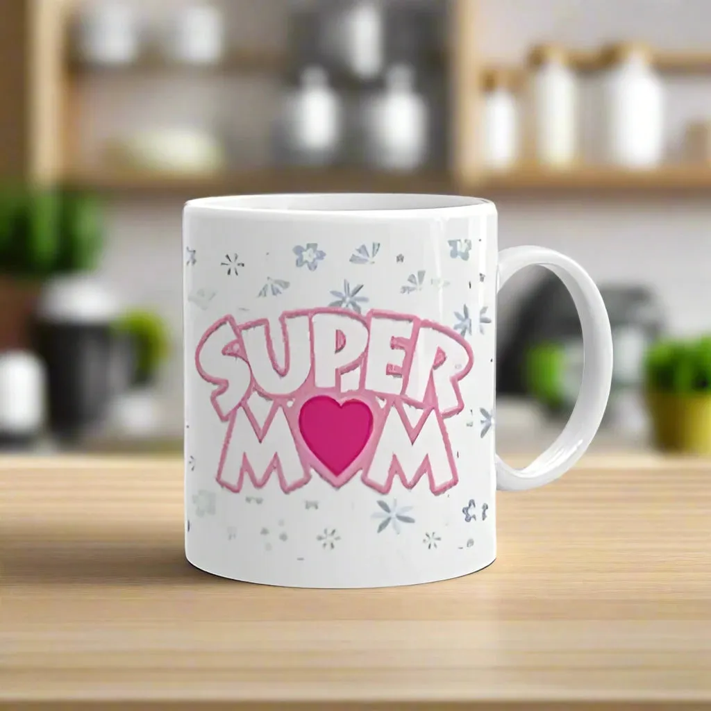 Mother's Day Special Super MOM Printed Mug