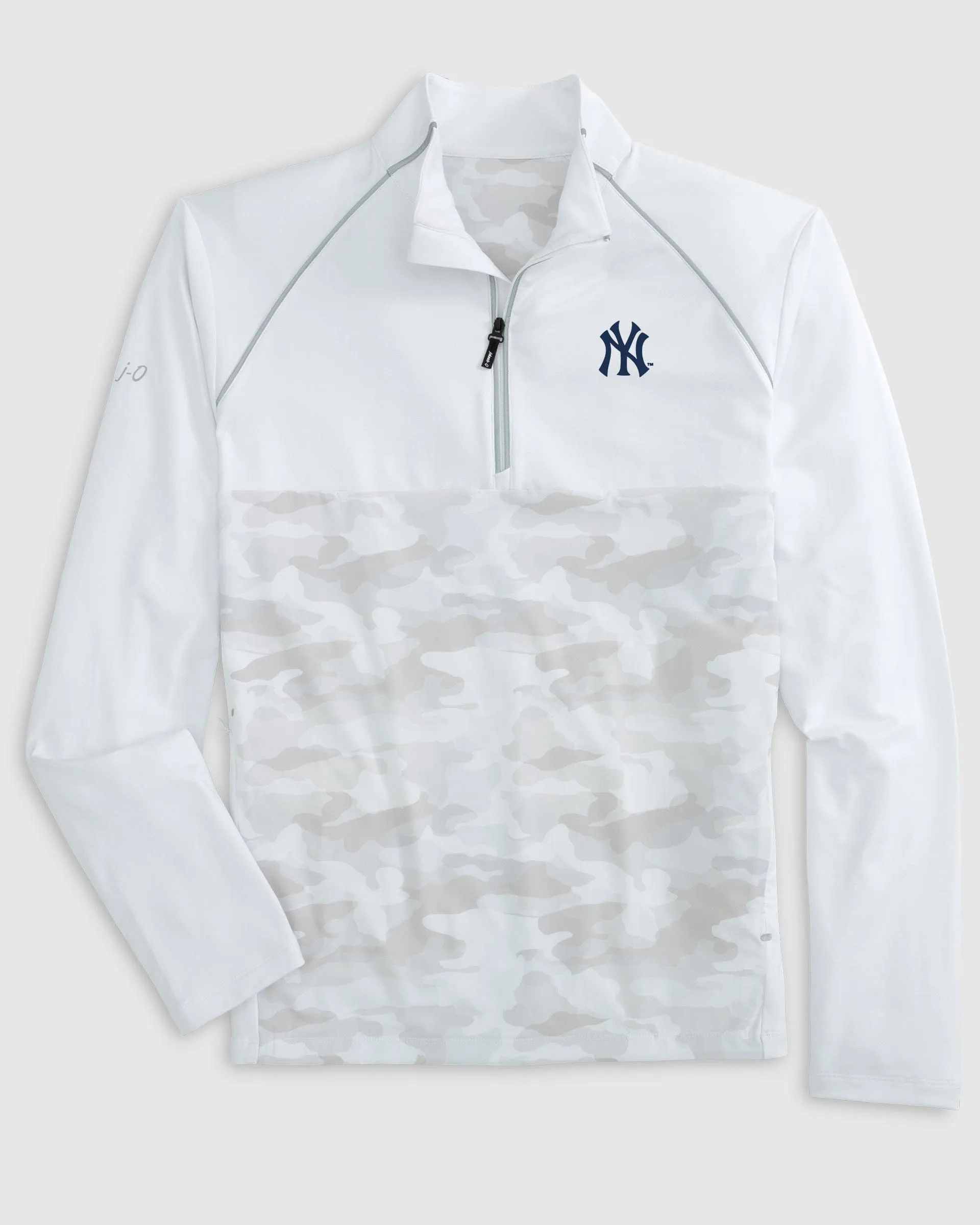New York Yankees Keiser Camo Mixed Media 1/4 Zip