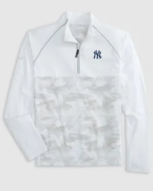 New York Yankees Keiser Camo Mixed Media 1/4 Zip