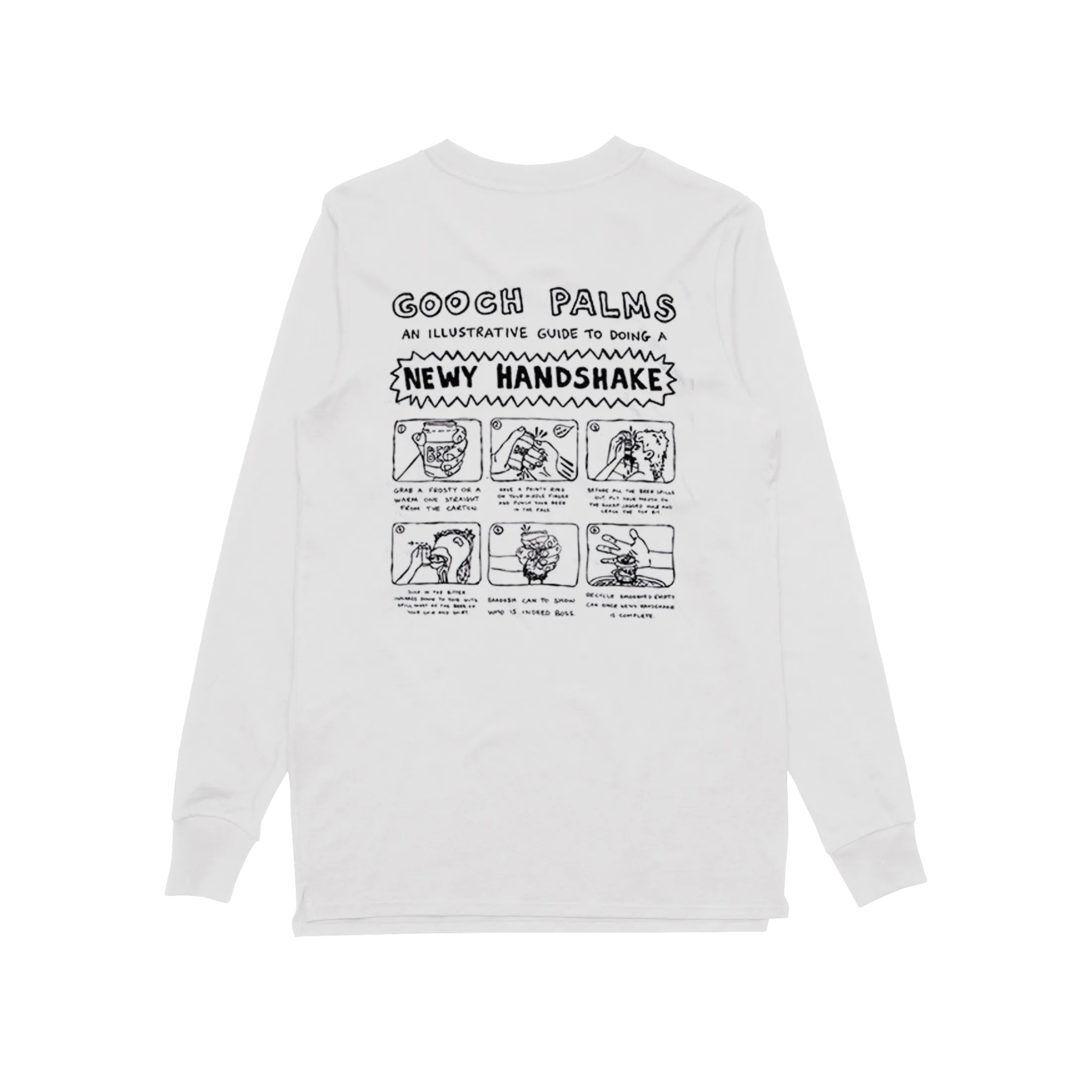 Newy Handshake / White Longsleeve