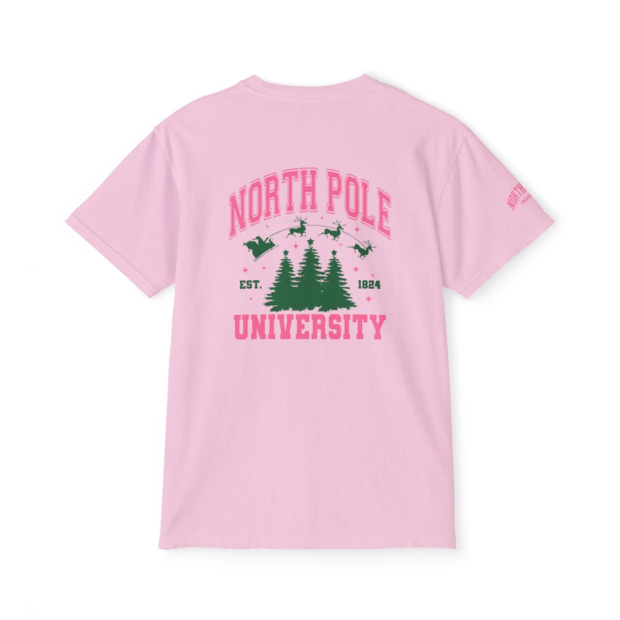 North Pole University Pocket T-Shirt