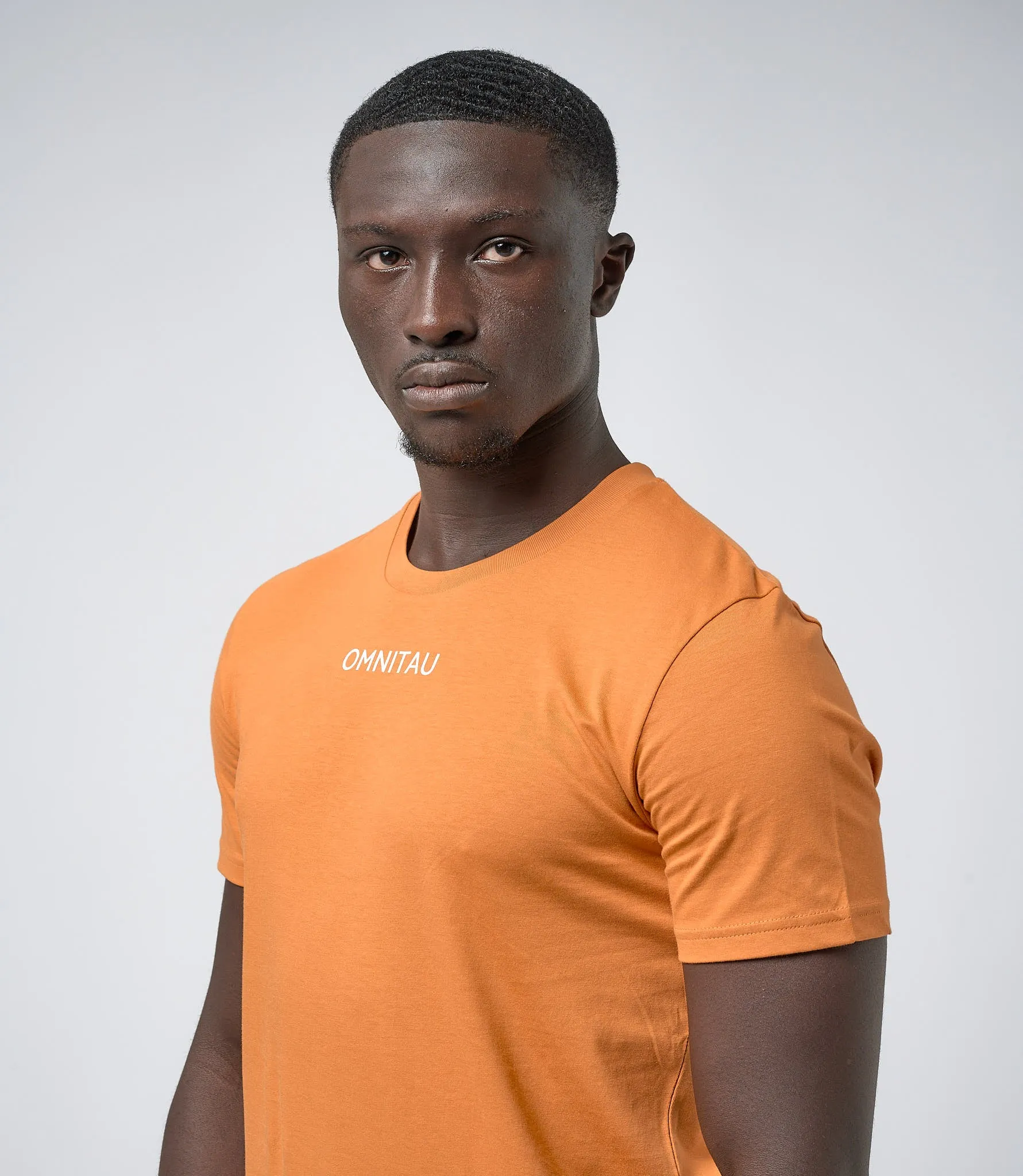 Omnitau Men's Pimlico Organic Cotton Crew Neck T-Shirt - Orange