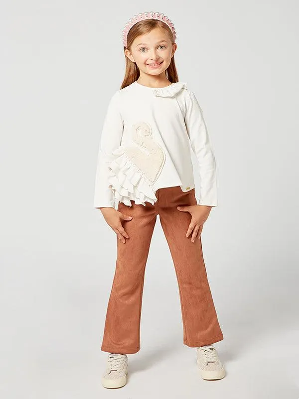 One Friday Off White Swan Top