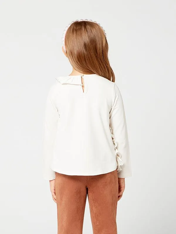 One Friday Off White Swan Top