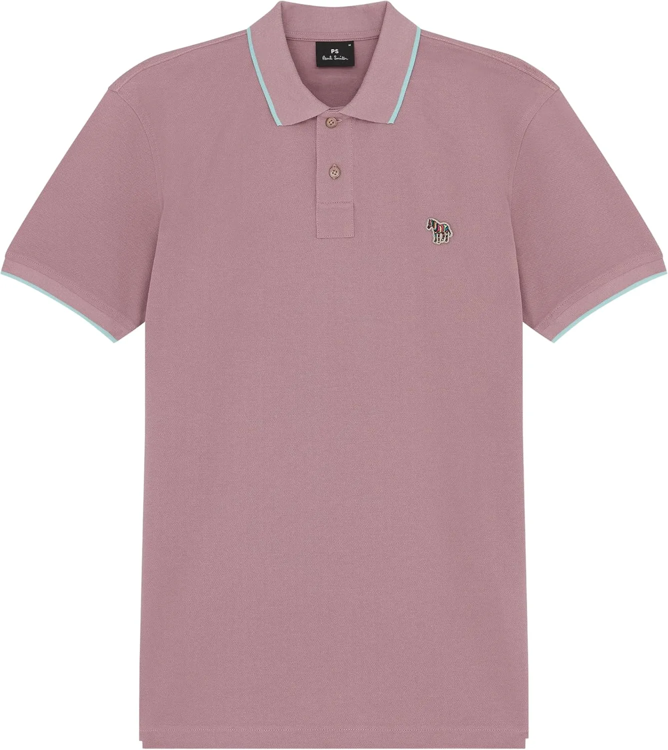 Paul Smith Ps Men's Organic Cotton Zebra Polo Shirt with Contrast Tipping
