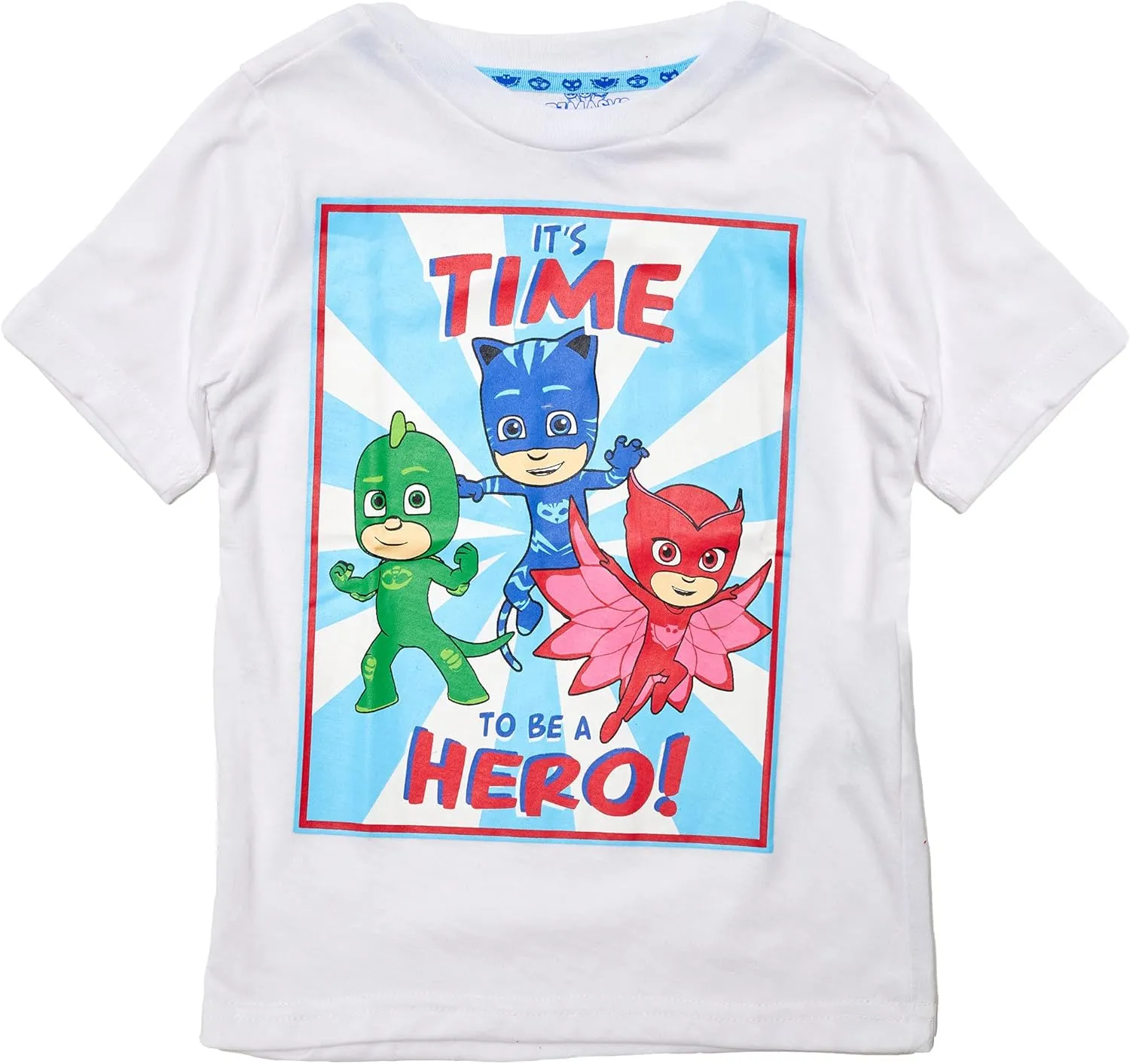 PJ MASKS Toddler Baby Boys' 3 Pack Short Sleeve Graphic T-Shirt