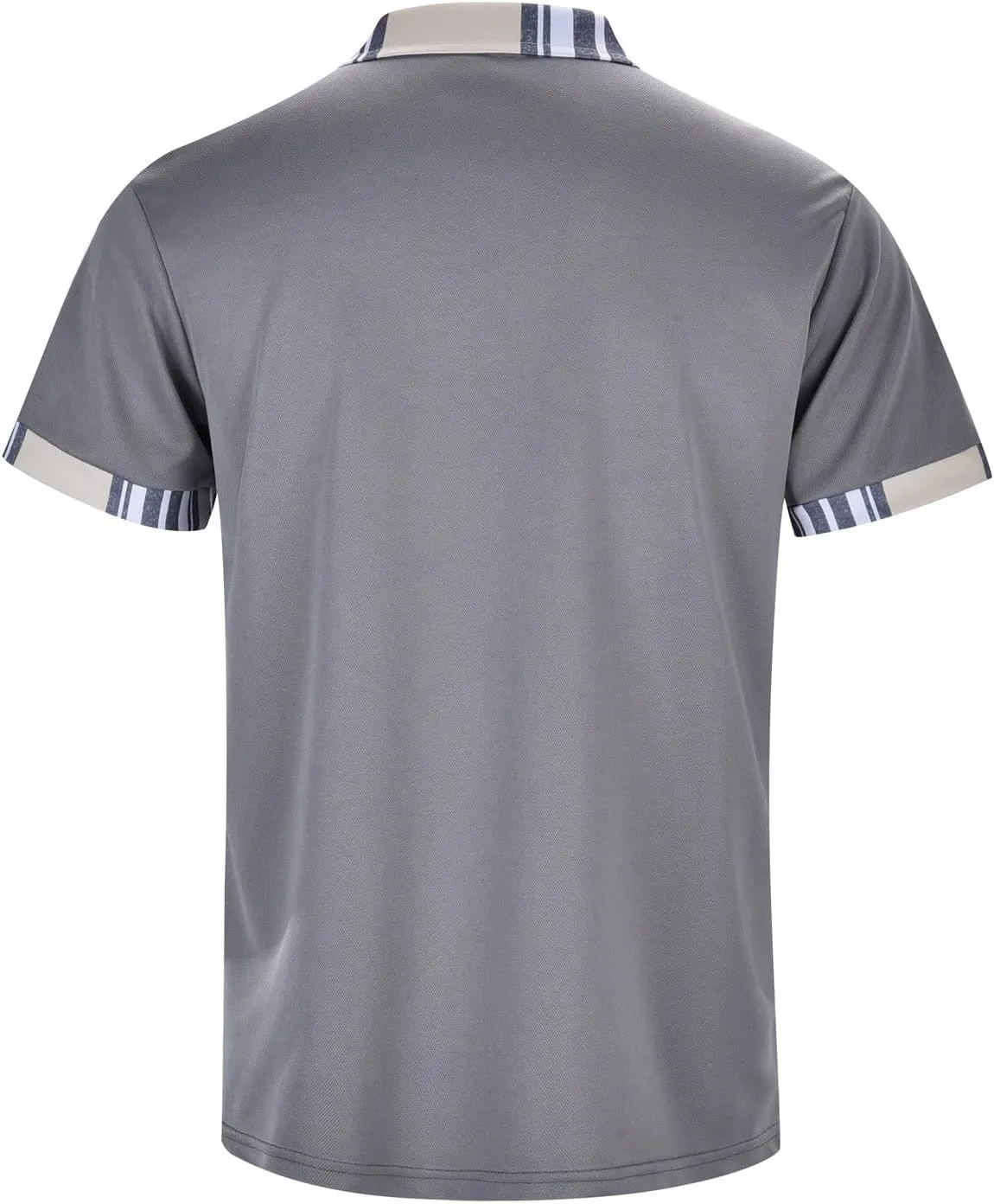 Polo Shirts for Men Short Sleeve Button Down Collar Gradient Tees Casual Business Work Tshirt Summer Golf Tops