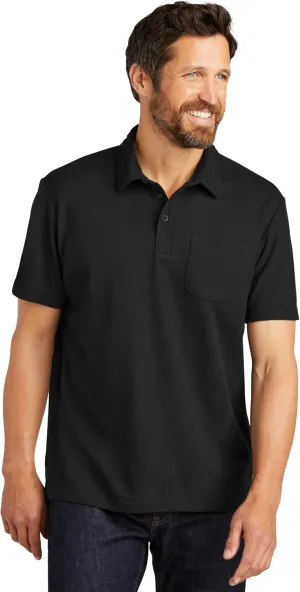 Port Authority C-Free Cotton Blend Pique Pocket Polo