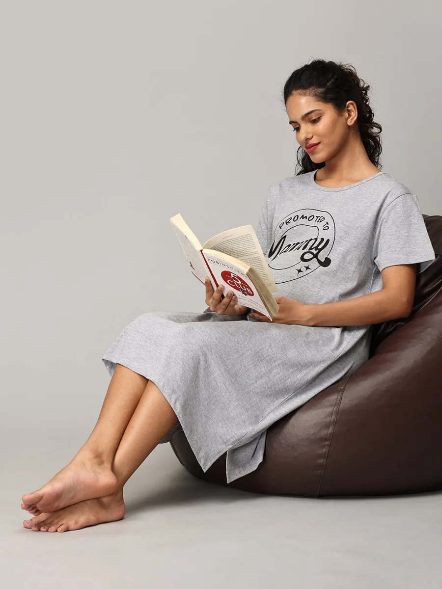 Promoted To Mummy Oversized Maternity T shirt Dress