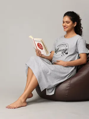 Promoted To Mummy Oversized Maternity T shirt Dress